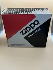 Vintage Zippo Flints Display Box Lot Of 24 New