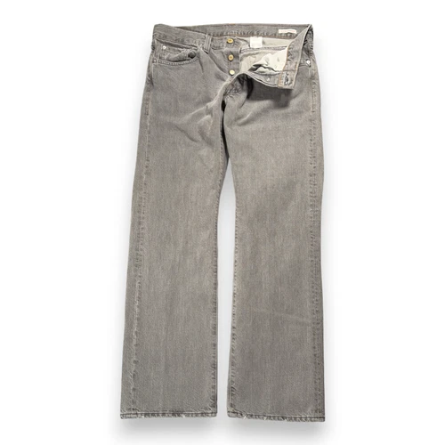 Vintage Levis Premium Jeans Mens 34x30 Gray Hesher Lowrise Straight Leg USA Y2K - product listing photo
