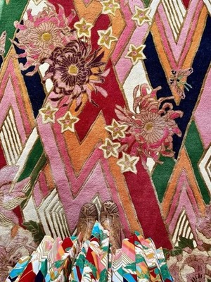 Wendy Morrison Shanghai Blossom Hand-Tufted Rug Pink Floral Wool Designer Carpet