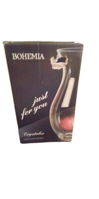 Bohemia Crystalex ''Just For You'' Vase. High-Quality Crystalware, Czech Republic