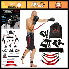 MMA Boxing Resistance Bands - 150lbs for Home Training, Enhance Power & Speed