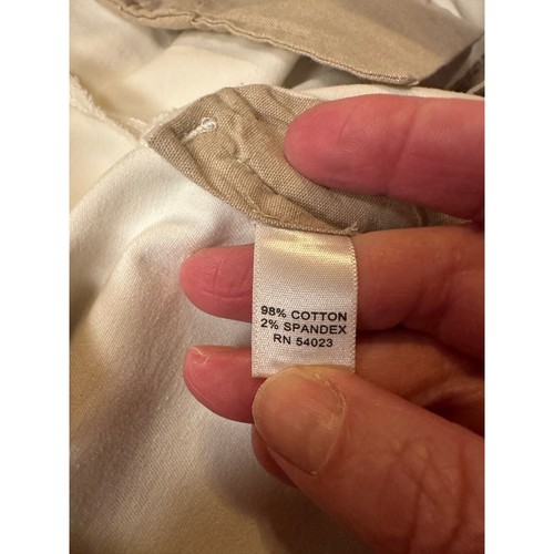 Banana Republic Women's City Chino Mid Rise Flat Front Trousers Size 12 White - Picture 8 of 8