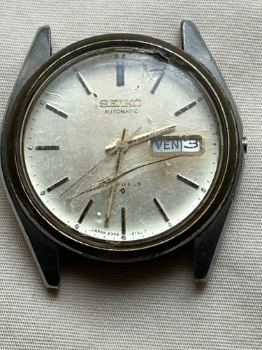 Vintage Seiko Automatic Watch 17 Jewels 6309A Parts Or Repair