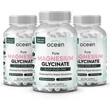 1-3PACK Organics Ocean Pure Magnesium Glycina...