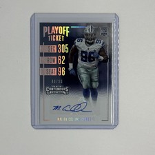 2016 Panini Contenders Playoff Ticket Rookie Auto Maliek Collins Cowboys /99