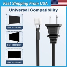6ft 18AWG Internal Power Cord for ONN 100012587 100012589 UL NEMA 5-15P VH3.96