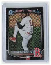 Anthony Eyanson 2025 Bowman Chrome 1st Black Geometric SN #/10 #BDC-116-Red Sox
