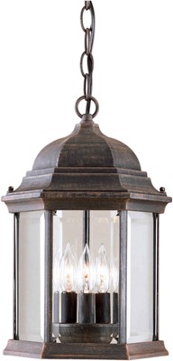 Forte Lighting 1711-03 Outdoor Pendant - Painted Rust