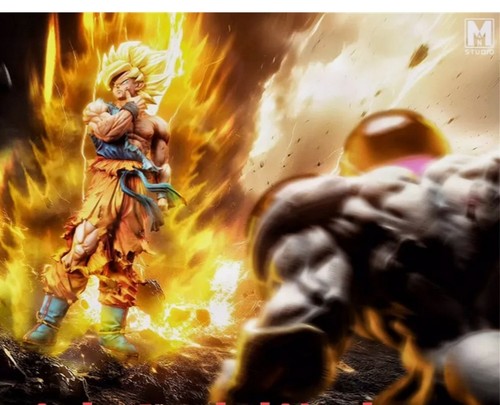 Man Studio Dragon Ball Super Saiyan Son Goku Statue In Stock Painted 1/6 Scale - Picture 3 of 6