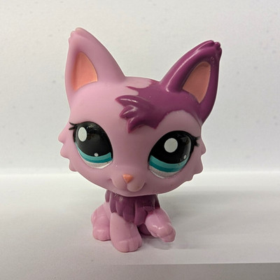 Littlest Pet Shop Figur Katze Kitty #2465 Wolf Cat Katze Vintage 
