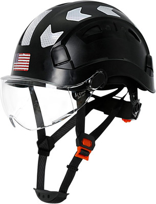 Casco de seguridad ABS ajustable para construcción y escalada talla única US NEW