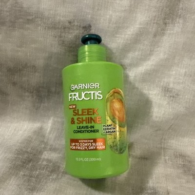 Garnier Fructis Sleek and Shine Leave In Conditioner with Argan Oil, 10.2 fl oz