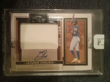 2024 Panini Three and Two FACTORY ENCASED Jackson Chourio Jersey Patch Auto #/99