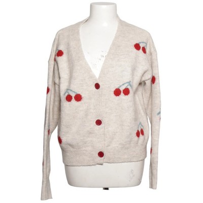 Strickjacke, Damen, Größe: S, Beige/Rot/Blau, Acryl/Elasthan/Polyester #YIt