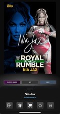 DIGITAL TOPPS WWE SLAM Nia Jax ROYAL RUMBLE 26 SUPER RARE BLUE SIGNATURE Read