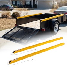 2-Sided Tailgate Lift Assist System for Utility Trailer Ramp Liftgate Yellow
