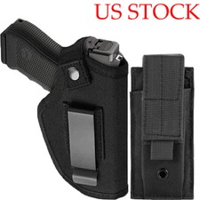 Tactical Concealed Carry IWB OWB Gun Holster Right/Left Hand with Magazine Pouch