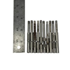 Lot of 10 – Hex-Shank Knurled Tap/Tool Extensions – 2-3/4" Length