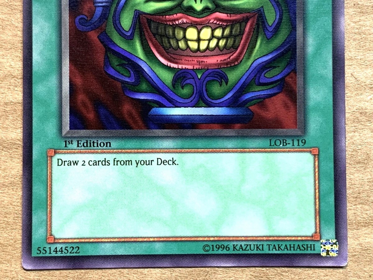 yugioh POT OF GREED LOB-119 North America 1st Ed Rare Lightly