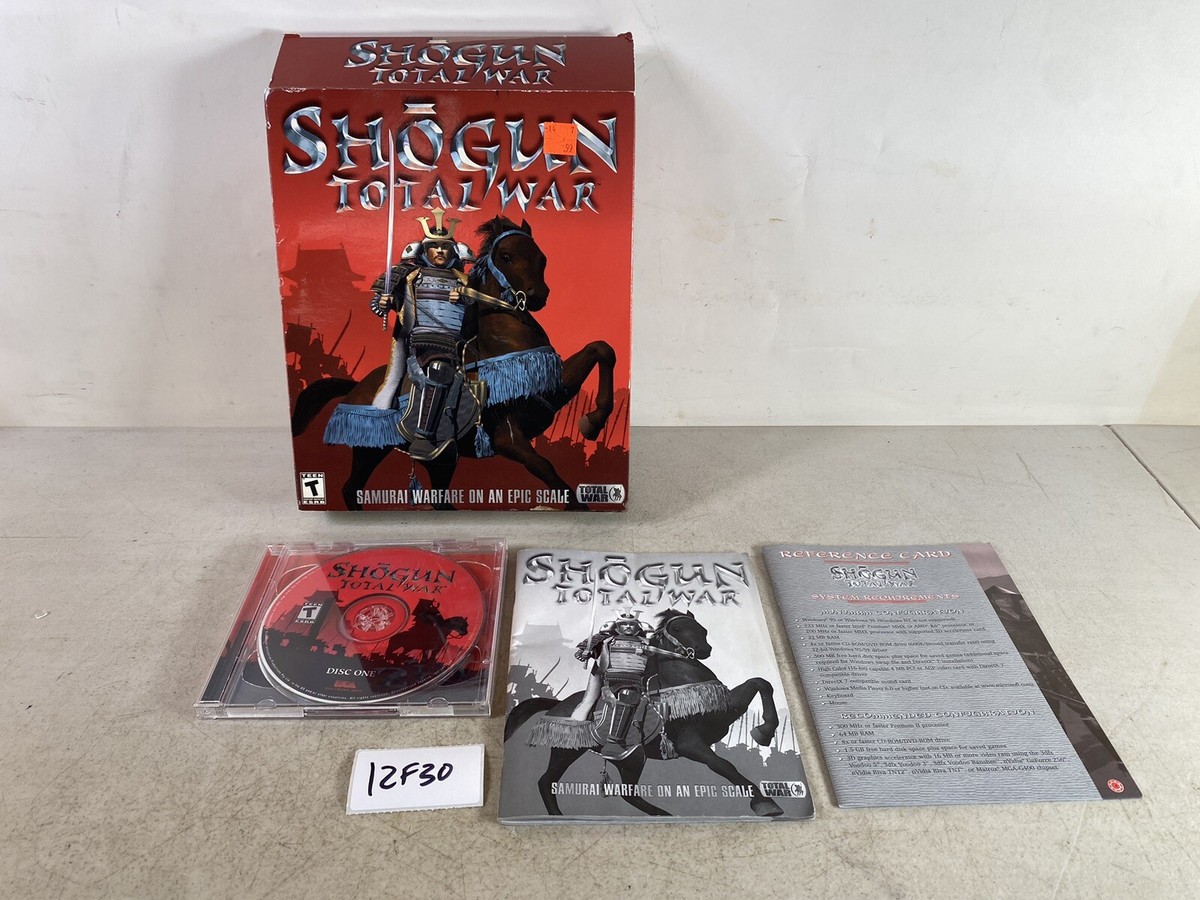 Shogun Total War CD ROM PC Computer Game Vintage big box 12F30 | eBay