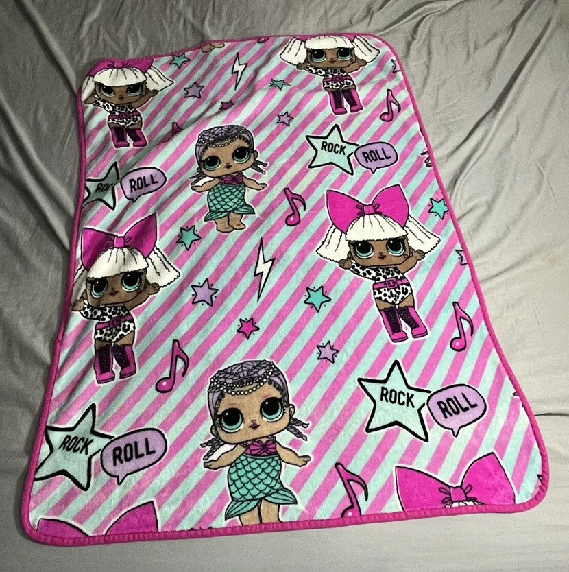 LOL Surprise Doll Blanket 36&rdquo; X 48&rdquo; R&R Glam Throw Blank