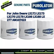 3 Oil Filter for John Deere LX172 LX173 LX176 LX178 LX186 LX188 LX277 AM107423