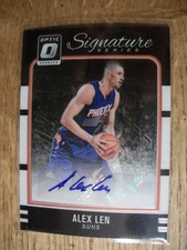 ALEX LEN 2016-17 Panini Donruss Optic Signature Series AUTO #9 Suns