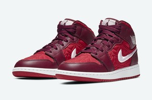 Nike GS Air Jordan I 1 Mid SE Red Quilt AV5174-600 | eBay