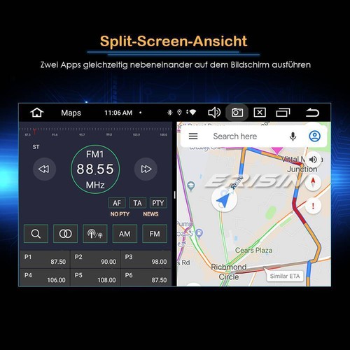 8-Kern 64GB Android 14 GPS DVD Autoradio Navi für AUDI TT MK2 DAB+BT 5.0 CarPlay - Bild 6 von 12