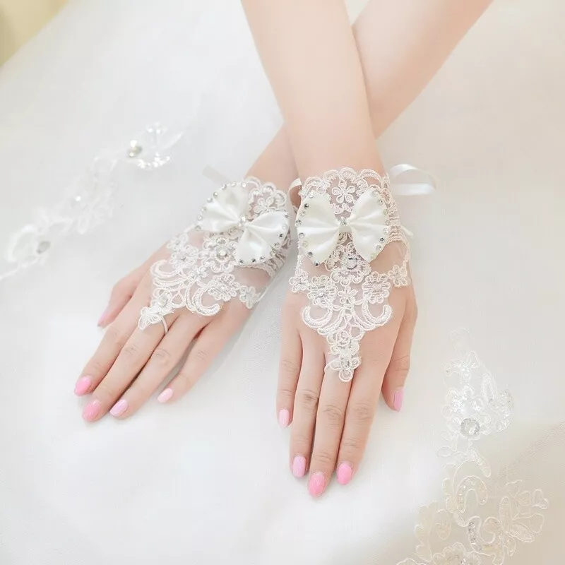Lace wedding gloves sale