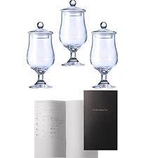 Suntory Tasting Glasses with Lids Set of 3 & Tasting Notes by Seiichi Koshimizu