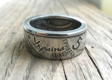 Ukrainian Coin Ring - Ukrainian rings - unique souvenir - Ukrainian jewelry