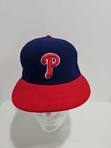 New Era 59fifty Philadelphia Phillies Red & Blue Fitted Cap Hat Sz 7 - Picture 8 of 13