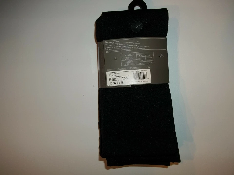 TIMBERLAND 2 Pares MALLAS Negras Forradas de Vellón Sin Pies Mujer MEDIANAS/GRANDES NUEVAS Foto 2 de 2