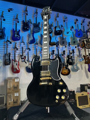 Epiphone SG CUSTOM - EBONY Authorized Dealer! 699 GET PLEK'D! | eBay