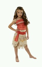 New Disney Moana Girls Adventure Outfit Age: 3 Size: 4-6x Princess Custom Dress