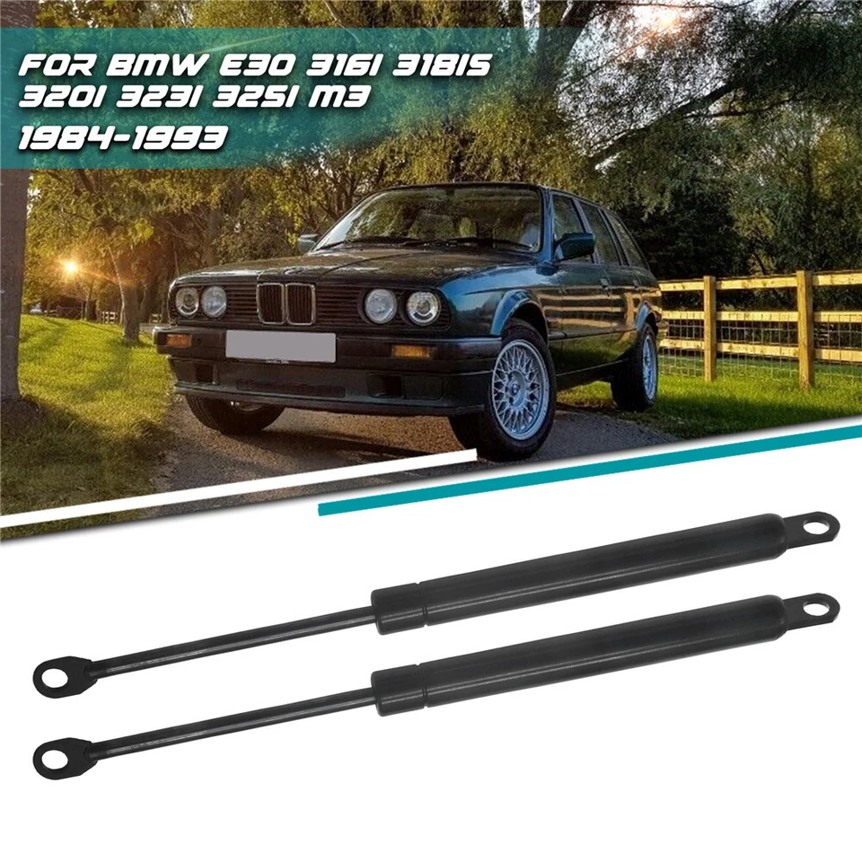 2PCS For 1984-1985 BMW 318i Front Bonnet Hood Lift Supports Gas Shock Struts Foto 2 de 4