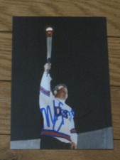 1980 TEAM USA Hockey MIKE ERUZIONE Signed 4x6 Photo AUTOGRAPH 1B
