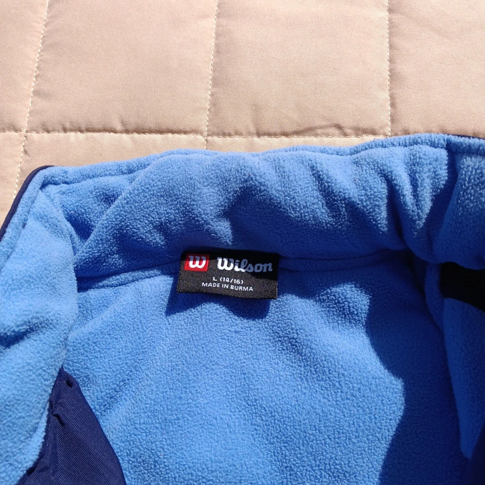 Chaqueta forrada de vellón con cremallera completa Wilson para niños talla grande (14/16) RN#63306 Foto 3 de 4