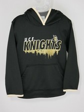 UCF Knights Hoodie Boys Medium 8/10 Black w/Gold Trim, Small stain