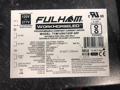 NOB Fulham Workhorse T1M1UNV105P-60F programmierbarer Konstantstromtreiber