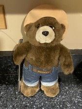 Fire Prevention Mascot Advertising Smokey The Bear Plush Stuffed Doll Shovel 12  
