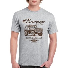 Ford Bronco Wild And Untamed Since 1966 T-shirt Retro Off Road 4x4 Mens Tee Ford Bronco Wild And Untamed Since 1966 T-shirt Retro Off Road 4x4 Mens Tee