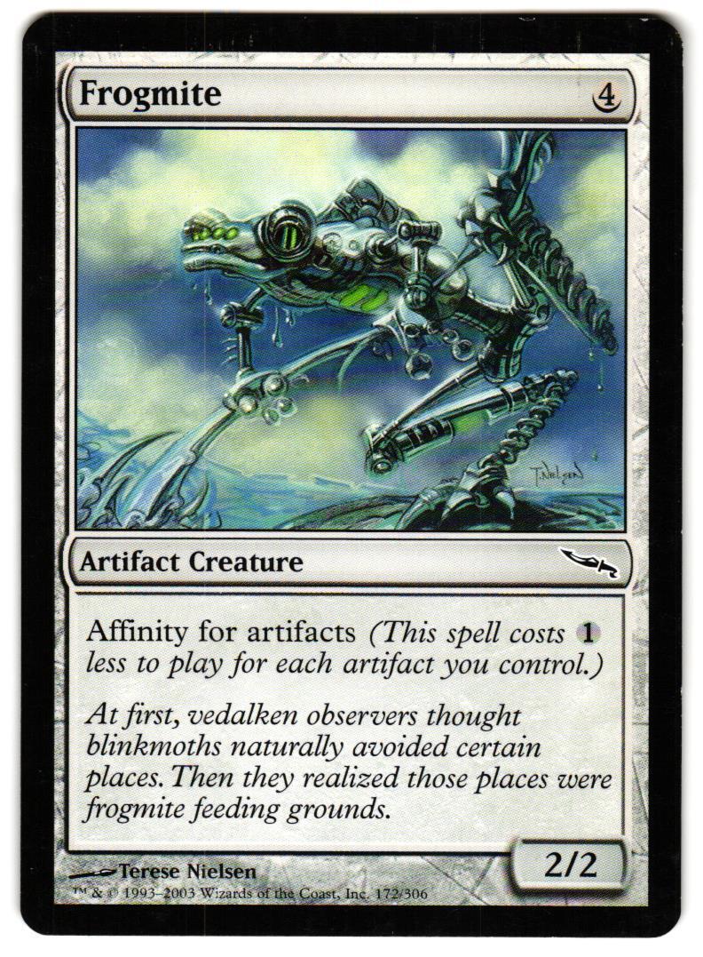 Magic_the_gathering Mirrodin Frogmite #172 2003,MTG,LP Common