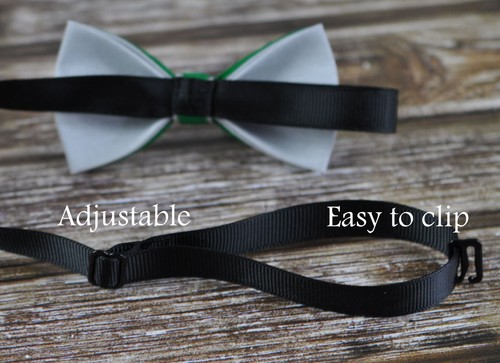 Father Son Match 100% Cotton Handmade Grey and Ever Green Bow Tie Bowtie Wedding - Picture 21 of 22