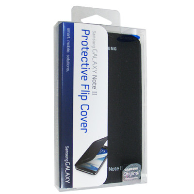 Original Samsung Galaxy Note 2 II Flip Hülle Etui Slim OEM Farbe Neu