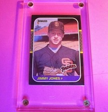 1987 Donruss #557 Jimmy Jones Padres, SIGNED baseball card, Autograph, AUTO