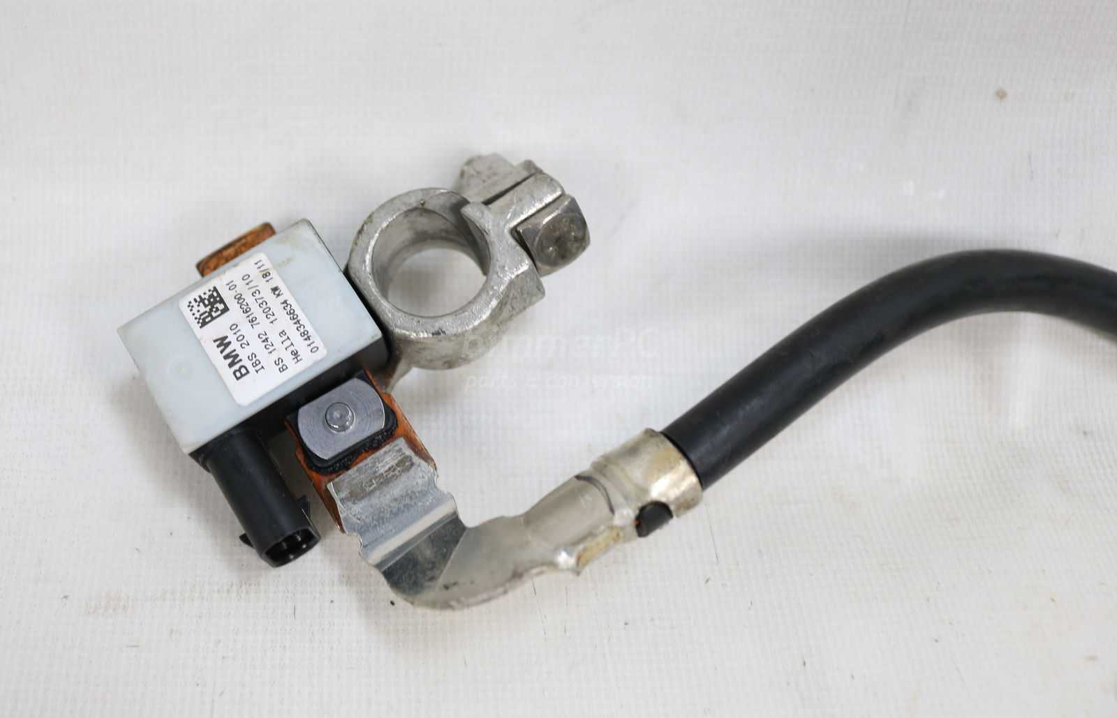 BMW E90 E92 E93 Factory Ground Negative Battery Cable Terminal IBS 2006 ...