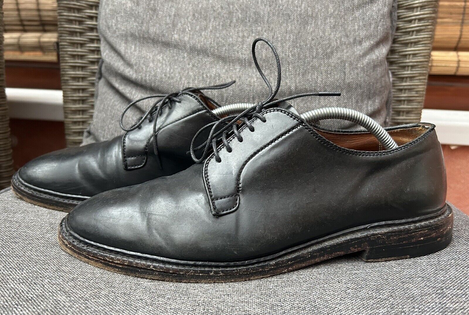 国産格安】 Alden Alden Black Cordovan Plain Toe Balmoralの通販 by  vtg09shop｜オールデンならラクマ