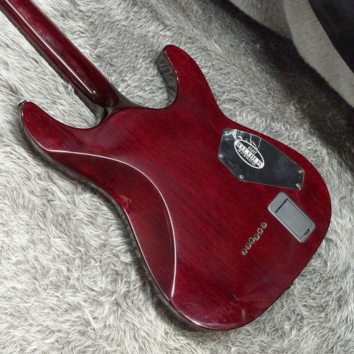 SCHECTER Hellraiser C1 usato mancino acero + corpo in mogano rosso con custod... - Foto 3 di 10